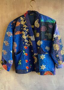 Embroidered jacket blue VIR240006