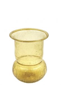 Vase recycled glass light gold DE019-46