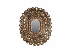 Mirror with wooden frame E053