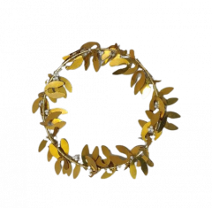 Mistletoe wreath brass EW-5358