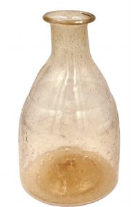 Vase recycled glass orange WEL126