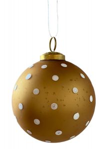 Christmas ball in matt gold WEL182