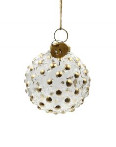 Christmas ball golden dots WEL161