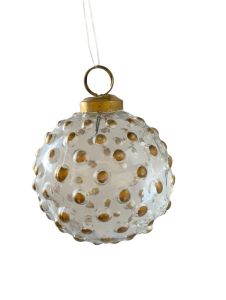 Christmas ball golden dots WEL161