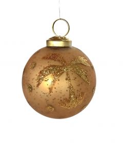 Christmas ball gold palmtree WEL169