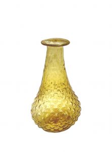 Vase recycled glass gold WEL193