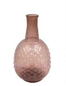 Vase recycled glass lilac WEL194