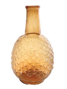 Vase recycled glass orange WEL195